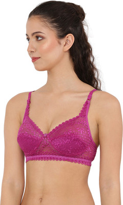 Kiwara Decent net BRA Women Full Coverage Non Padded Bra(Pink)