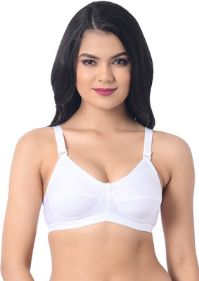 HouseOfCommon Women Full Coverage Non Padded Bra(White)