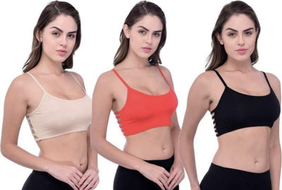 Fashocart 071 SIX STRAPS BRA Women Cage Bra Lightly Padded Bra(Multicolor)