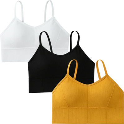 KNUSPER Premium Women Sports Lightly Padded Bra(Multicolor)