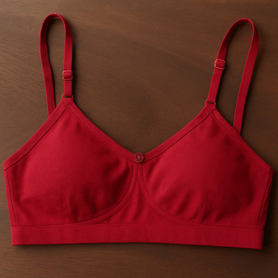 HETIERS Chic Women T-Shirt Non Padded Bra(Maroon)