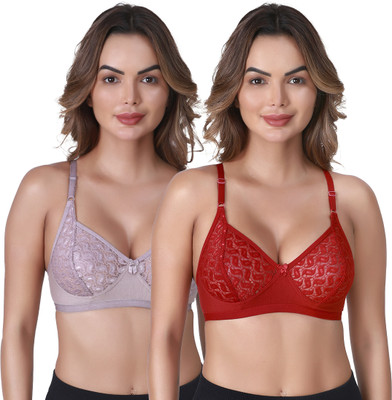 SKDREAMS Women Full Coverage Non Padded Bra(Multicolor)