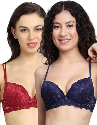 RAHA S.G Women T-Shirt Non Padded Bra(Multicolor)