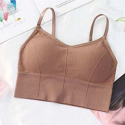 Payal Creation Women Cami Bra Lightly Padded Bra(Purple)