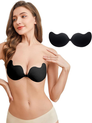 FIMBUL Push-Up Adhesive Bra set of 2 Women Push-up Lightly Padded Bra(Black, Beige)