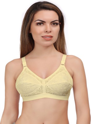 Eve's Beauty Full Coverage Bra Women Full Coverage Non Padded Bra(Beige)