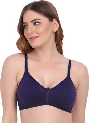 FLOMI Women Everyday Non Padded Bra(Dark Blue)
