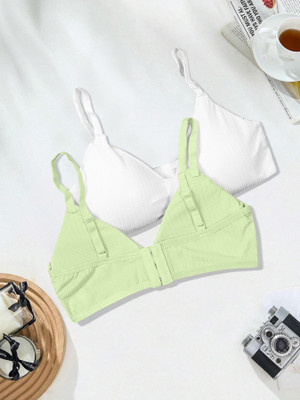 NAGARVEL CREATION D/3337-WHT/PRT-P02-30 Women Push-up Lightly Padded Bra(Multicolor)