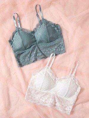 VS Beauti 529 NET BRA Women Everyday Lightly Padded Bra(Black, Grey)