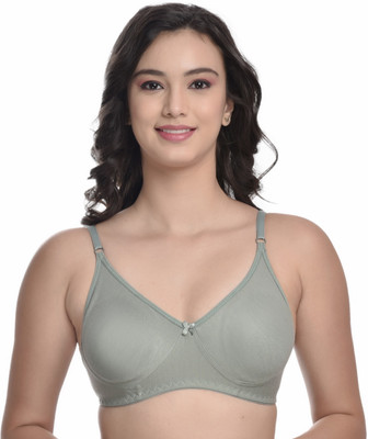 PIVLU Seamless Women T-Shirt Non Padded Bra(Green)
