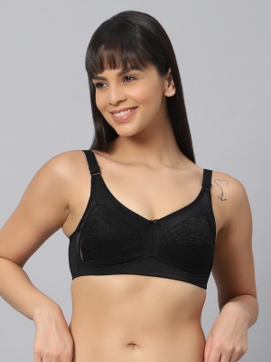 BlueNixie Women Minimizer Non Padded Bra(Black)