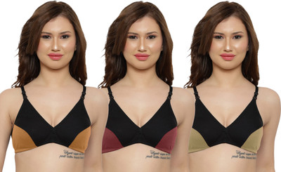 Beach Curve Vaish Bra Women Minimizer Non Padded Bra(Orange, Maroon, Yellow)