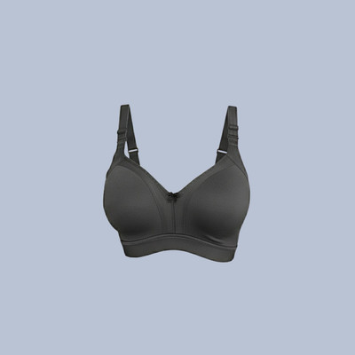 Lovanna fashion Women Full Coverage Non Padded Bra(Black)