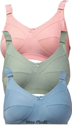 IMSA MODA Women T-Shirt Non Padded Bra(Multicolor)