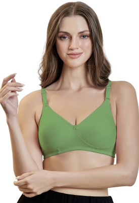 Maroon Women Everyday Non Padded Bra(Green)