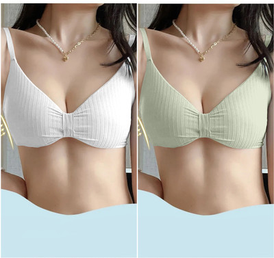Comfy Secret 3337/wht/prt-30 Women Everyday Lightly Padded Bra(Multicolor)