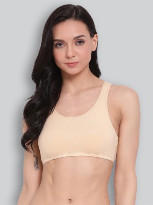 Lyra Women Sports Non Padded Bra(Beige)