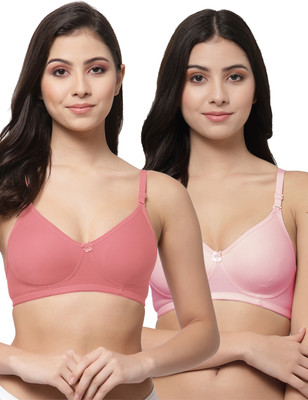 COLLEGE GIRL CG1301 Women T-Shirt Non Padded Bra(Red, Pink)