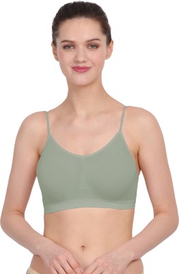 AMOUR SECRET AMOUR SECRET Women's Non Padded Bra for Training and Beginners Women Sports Non Padded Bra(Green)