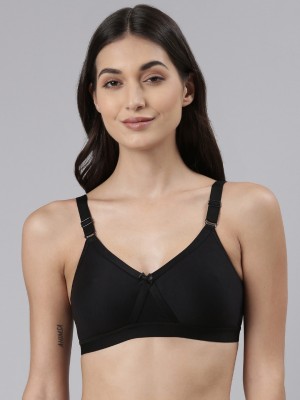 Dollar Missy Wire-Free Crossover Support Everyday Women Everyday Non Padded Bra(Black, White)