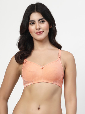 LILY inimad Women Bralette Non Padded Bra(Orange)