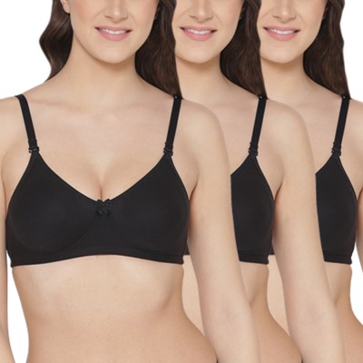 KOMLI Komli Side Shaper with Hidden Concealer Seamless Non-Padded Bra Women T-Shirt Non Padded Bra(Black)