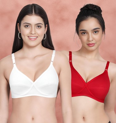 Susie Women Everyday Non Padded Bra(Red, White)