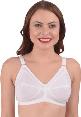 Ninteen-69 Women Full Coverage Non Padded Bra(White)