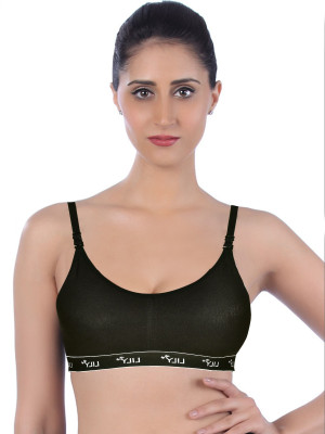 happilo creation Girls Sports Lightly Padded Bra(Black)