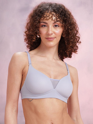 Dressberry Women T-Shirt Lightly Padded Bra(Purple)