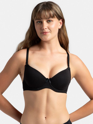 JOCKEY 1245 Women T-Shirt Lightly Padded Bra(Black)