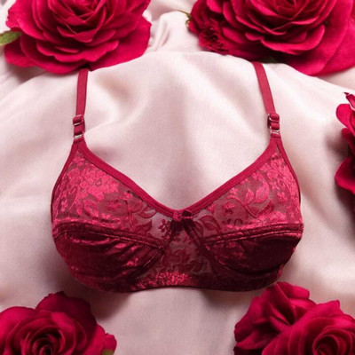 Awaglamm Women Full Coverage Non Padded Bra(Maroon)