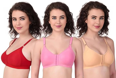 AUMSHTA Women Maternity/Nursing Non Padded Bra(Multicolor)