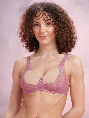 Dressberry Women T-Shirt Lightly Padded Bra(Beige)