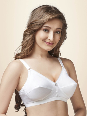 Trylo SARITA Women Full Coverage Non Padded Bra(White)
