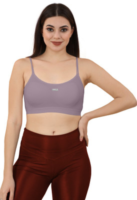 Mehiraafashion 2122 MODEL BRA Women Cami Bra Lightly Padded Bra(Purple)