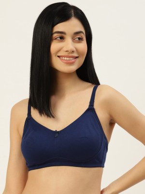 LEADING LADY Women Full Coverage Non Padded Bra Women T-Shirt Non Padded Bra(Dark Blue)