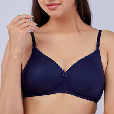 Nestio Pack of 1 Women Everyday Lightly Padded Bra Multicolor, Women T-Shirt Lightly Padded Bra(Blue)