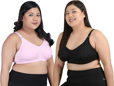 FOOTLEAP bra Women Everyday Non Padded Bra(Pink, Black)