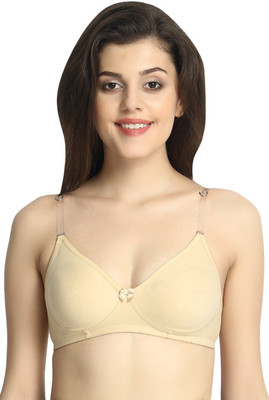INNER TOUCH Women T-Shirt Non Padded Bra(Beige)