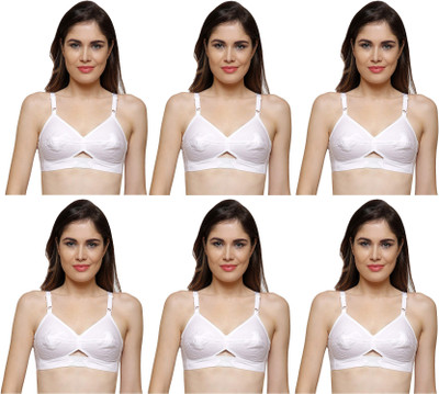 Hothy Women Full Coverage Non Padded Bra(White)