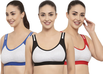 Zivosis Women Sports Non Padded Bra(Multicolor)