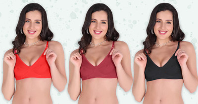 Stardom Women Full Coverage Non Padded Bra(Multicolor)
