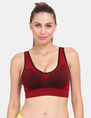AMOUR SECRET Women Sports Lightly Padded Bra(Red)