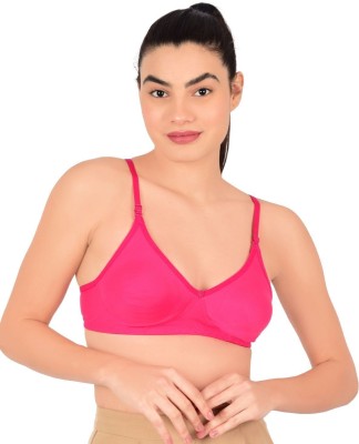 Bare Dezire Lightly Padded Cotton Blend wired Everyday T shirt Bra For Women (Pink) Women T-Shirt Lightly Padded Bra(Pink)