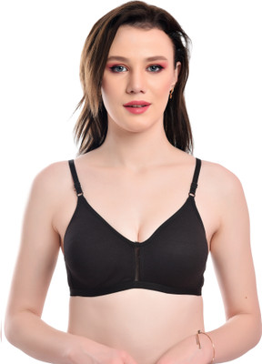 misfire Women T-Shirt Lightly Padded Bra(Black)