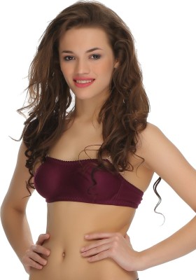 Clovia Tube Bra With Detachable Transparent Straps Women Everyday Lightly Padded Bra(Purple)