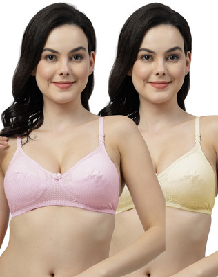 Shyam Sons FLAIR Crown Women Everyday Non Padded Bra(Pink, Yellow)