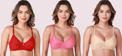 HouseOfCommon Women Seamed padded Bra Women Full Coverage Heavily Padded Bra(Multicolor)