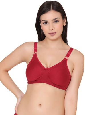 Groversons Paris Beauty Women T-Shirt Non Padded Bra(Maroon)